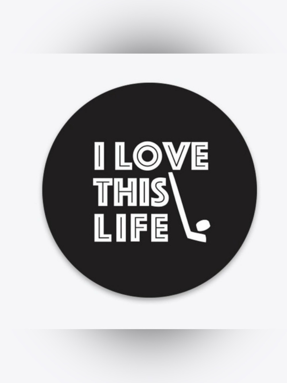 I LOVE THIS HOCKEY LIFE Vinyl Decal Sticker Exclusive Design for Posh N Pucks